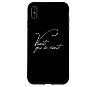 T-shirt avec citation latine Vincit qui se vincit He Conquers Philosophy Coque pour iPhone XS Max