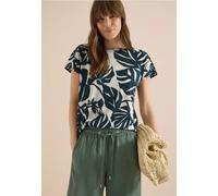 T-shirt avec col bateau et imprimé