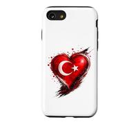T-Shirt avec cœur et Drapeau Turc Coque pour iPhone SE (2020) / 7/8