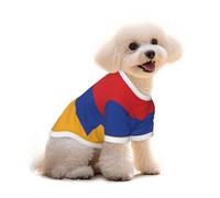 T-shirt avec drapeau de l'Arménie pour chien, chat, mignon, respirant, doux, taille M
