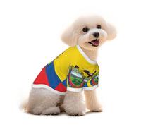 T-shirt avec drapeau de l'Équateur pour chien, chiot et animal de compagnie, débardeur élastique, mignon, respirant, doux, taille M