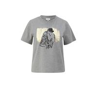 T-shirt avec imprimÃ© devant marquant femme s.Oliver Gris 38