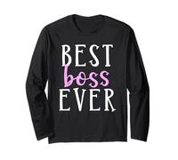 T-Shirt avec Inscription « Best Boss Ever Greatest Owner CEO CFO President » Manche Longue