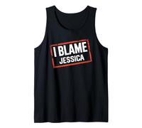 T-Shirt avec Inscription « I Blame Jessica » Débardeur