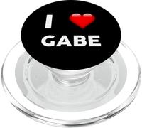 T-Shirt avec Inscription « I Love Gabe » PopSockets PopGrip pour MagSafe