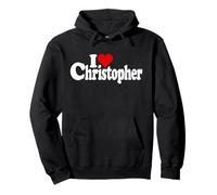 T-Shirt avec Inscription « I Love Heart Christopher Chris » Sweat à Capuche