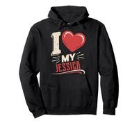 T-Shirt avec Inscription « I Love My Jessica » Sweat à Capuche