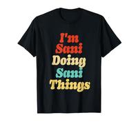 T-Shirt avec Inscription « I'm Sani Doing Sani Things » T-Shirt