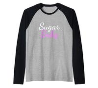 T-Shirt avec Inscription « Sugar Baby » Manche Raglan