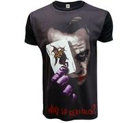 T-shirt avec inscription « Why So Serious Joker Sublimation » - Noir - X-Large