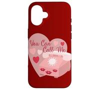 T-Shirt avec Inscription « You Can Call Me » pour Homme et Femme Coque pour iPhone 16