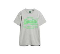 Superdry Neon Vl Short Sleeve T-shirt Gris M Homme
