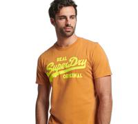 Superdry Vintage Vl Neon Short Sleeve T-shirt Orange S Homme