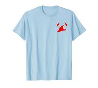 T-Shirt avec Logo « Pompier Pompier » T-Shirt, Homme, Bleu Céleste, 3XL