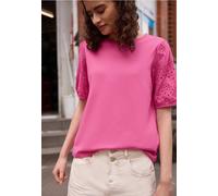 T-shirt avec manches brodées