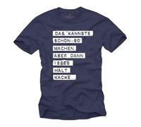 T-Shirt avec Message Drole - Peux Le Faire Comme ça, Mais Ensuite ça Craint Bleu L