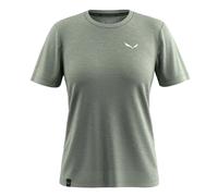 Salewa T-shirt Eagle Minilogo Merino manches courtes Gris S Femme