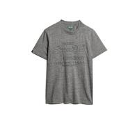T-shirt avec motif en relief Superdry Gris S