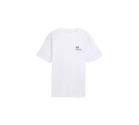 T-shirt avec petit imprimÃ© sur la poitrine Tom Tailor Denim Blanc S