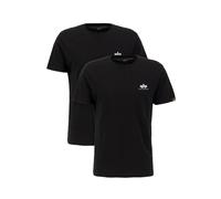 T-shirt avec petit logo Alpha Industries Basic (x2) Noir 2XL