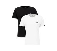 T-shirt avec petit logo Alpha Industries Basic (x2) Noir 2XL