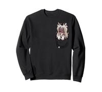 T-Shirt avec Poche, Joli Chien Chinois huppé Sweatshirt