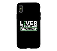 T-Shirt avec Ruban Vert survivant d'une greffe de Foie Coque pour iPhone X/XS