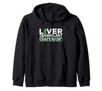 T-Shirt avec Ruban Vert survivant d'une greffe de Foie Sweat à Capuche