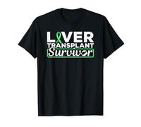 T-Shirt avec Ruban Vert survivant d'une greffe de Foie T-Shirt