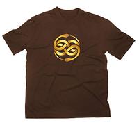 T-shirt avec symbole de l’histoire infini et livre - Marron - Large