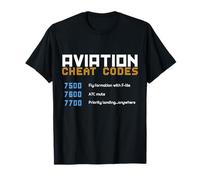 T-shirt Aviation Cheat Codes, T-shirt aviation, T-shirt pilote T-Shirt