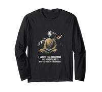 T-Shirt Awakening and Mindfulness - Art de méditation satirique Manche Longue