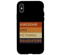T-shirt « Awesome Like My Three Daughters » pour la fête des pères Coque pour iPhone X/XS