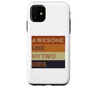 T-shirt Awesome Like My Two Kids pour la fête des pères Coque pour iPhone 11