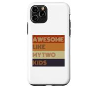T-shirt Awesome Like My Two Kids pour la fête des pères Coque pour iPhone 11 Pro