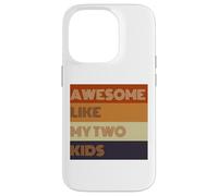 T-shirt Awesome Like My Two Kids pour la fête des pères Coque pour iPhone 14 Pro