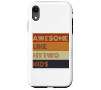 T-shirt Awesome Like My Two Kids pour la fête des pères Coque pour iPhone XR