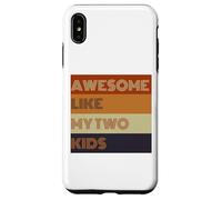 T-shirt Awesome Like My Two Kids pour la fête des pères Coque pour iPhone XS Max