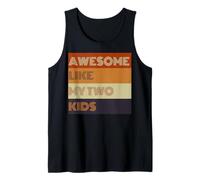 T-shirt Awesome Like My Two Kids pour la fête des pères Débardeur