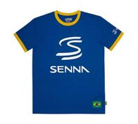 T-Shirt Ayrton Senna Legacy Pour Homme Bleu