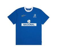 T-Shirt Ayrton Senna, Logo National, Bleu