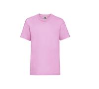T-shirt bÃ©bÃ© Fruit of the Loom Valueweight 165 Rose 2/3 ans