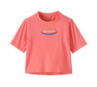 Patagonia - Baby Cap Silkweight T-Shirt - T-shirt enfant '95 Oval Logo Tropiclimb: Pickled Pink - 2 ans