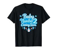 T-Shirt Baby Number 2 Coming Soon Second Baby Announcement T-Shirt
