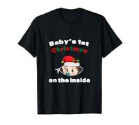T-shirt Baby's 1st Christmas On The Inside T-Shirt