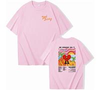 T-Shirt Bad Bunny Imprimé Coton Manches Courtes T-Shirt À Manches Courtes Hommes Femmes Décontracté Détaché Neutre T-Shirts Manches Courtes Hauts Garçons Filles-Black||XXS