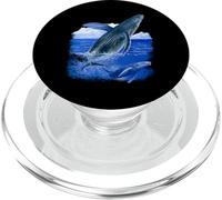 T-Shirt Baleine avec bébé Baleine, Vie Marine, océan, Eau, Cadeau PopSockets PopGrip pour MagSafe