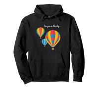T-Shirt Ballons à air Chaud avec Inscription « See You in The Sky » Sweat à Capuche