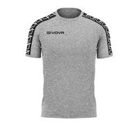 T-shirt bande coton Givova Gris M