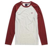 T-shirt Baseball Vintage à manches longues SUPERDRY - Blanc - Homme XXL